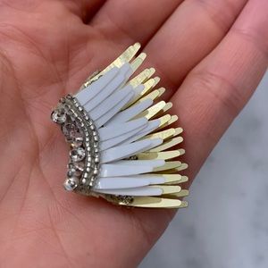 Mignonne Gavignan Left mini Madeline earring white/gold